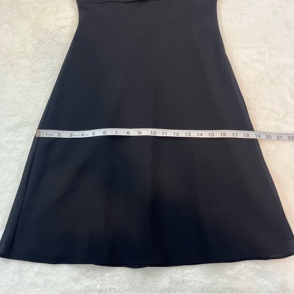 COPY - Vtg CACHET Cowl Neck Cocktail Dress Crape Lined Black Sz 4 Whimsy Goth Y… - Picture 10 of 10